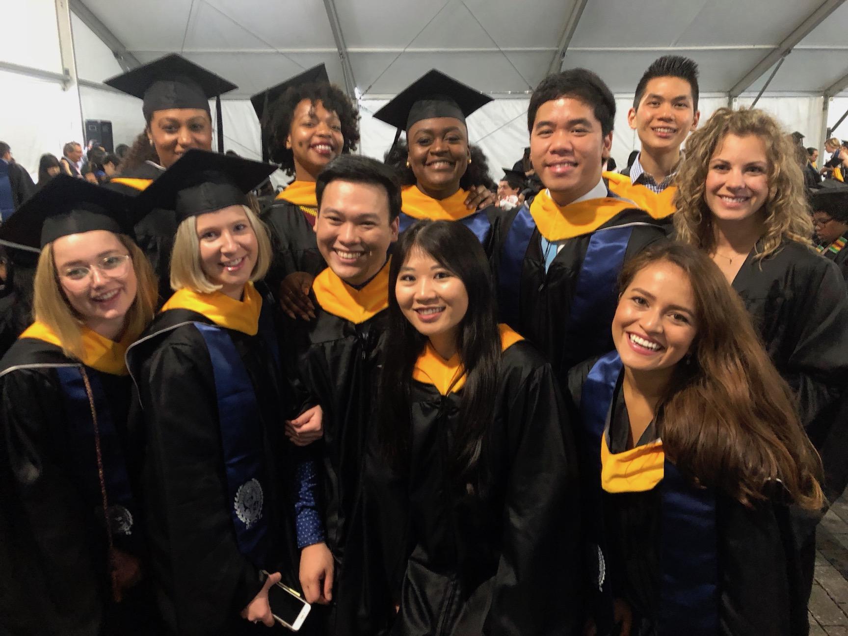 Global Health Students Participating in 2018 Commencement