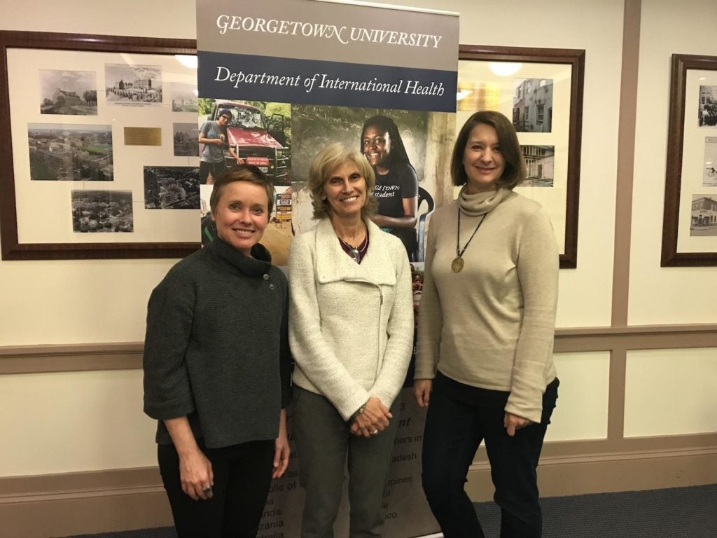 Dr. Alayne Adams, Dr. Marie Ruel, and Dr. Myriam Vuckovic. 
